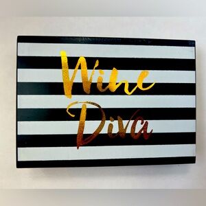 Wine diva plaque